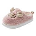 thumbnail image 6 of Cute Animal Slippers for Kids Fuzzy House Slippers Soft Warm Anti-Skid Memory Foam Slip on Shoes, 6 of 7