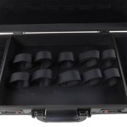 Anqidi Black Barber Tool Travel Case Stylist Hairdressing Toolbox Portable Clipper Trimmer Organizer Suitcase w/Lock