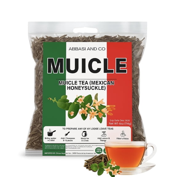 Muicle Té (Mexican Honeysuckle Herbal Tea) - 100% Natural, Vegan, Non-GMO Muicle Herbal Tea - Premium Mexican Honeysuckle Tea - Imported from Mexico (4oz)
