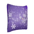 Bingfone Snowfall Sky White Purple Linen Throw Pillow Covers Cushion