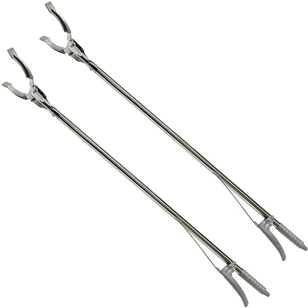 24 juego de 2 pinzas para basura pinzas de metal ayuda para agarrar residuos basura 90 cm pinza brazo de pinza recolector de basura pinza de basura pinza de basura Xemadio LN-0230