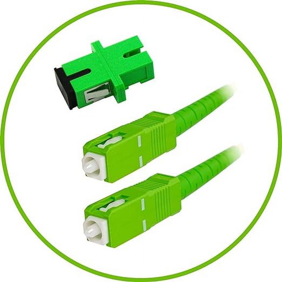 FiberShack Fiber Optic Internet Cable Ethernet Network Cable Type, 65 ft