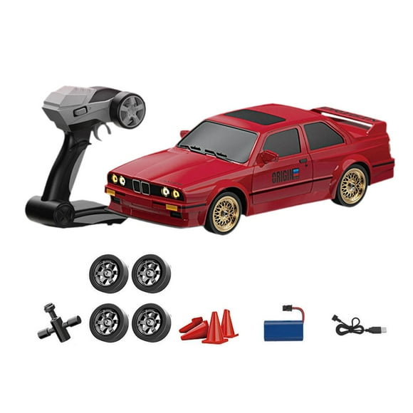 1/16 RC Drift Car RTR Vehículo de alta velocidad 4WD Modelo de vehículo para niños niñas adultos rojo