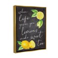 thumbnail image 3 of Stupell When Life Gives You Lemons Sweet Tea Phrase Food & Beverage Painting Gold Floater Framed Art Print Wall Art, 3 of 6