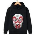 thumbnail image 3 of Sudadera con capucha para niños y niñas, abrigos, ropa para adolescentes, jerseys, estampado de maquillaje facial de ópera china de Pekín de primavera, 3 of 4