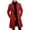 Red, variant on Long Trench Coat Mens Slim Fit Notched Lapel Single Breasted Pea Coat with Pocket Mid Length Winter Overcoat (XL, White)