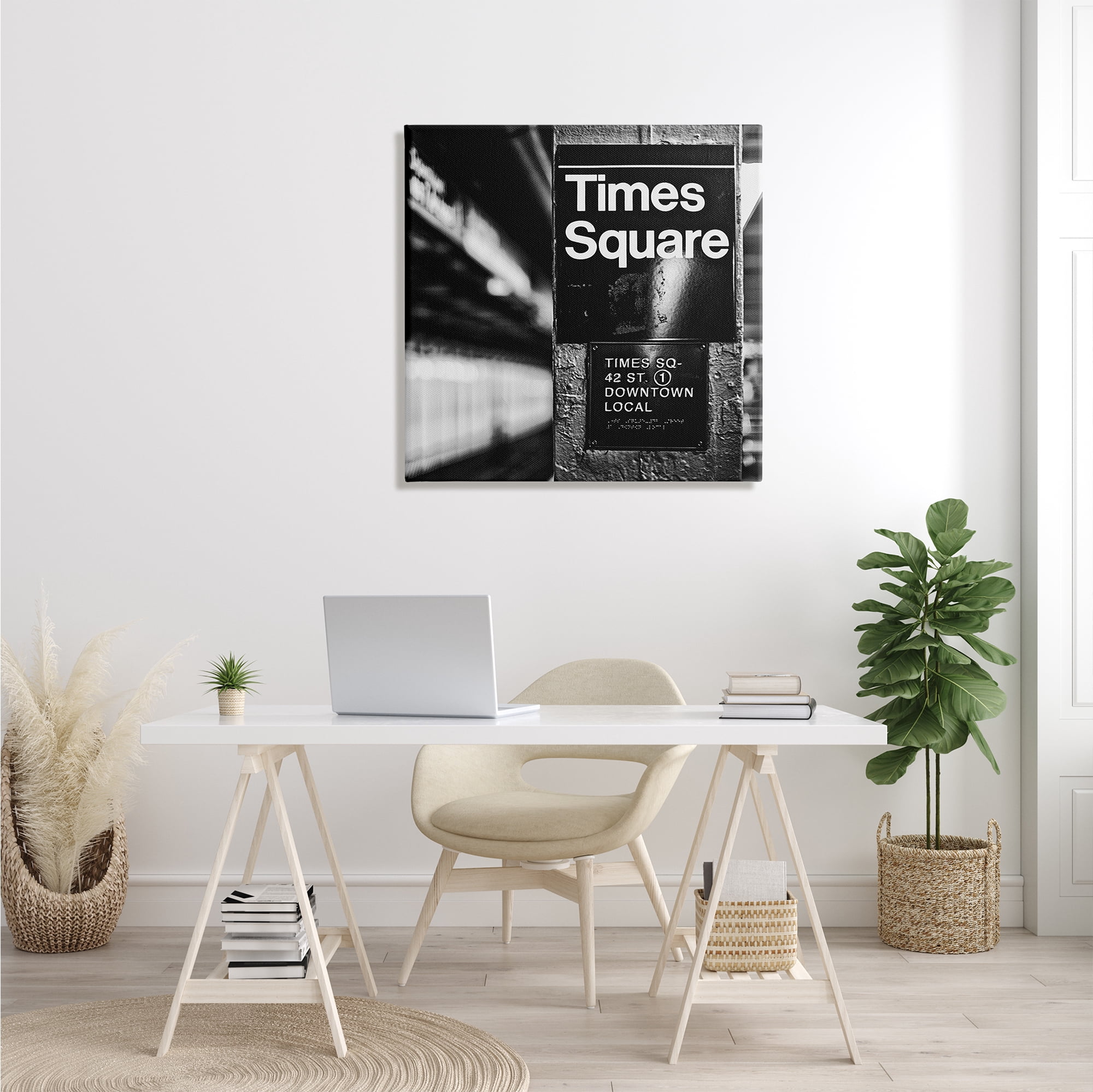 Stupell Industries Time Square Subway New York City Urban Photography, 30 x 30, Design by Susan Bryant