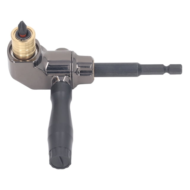 Right Angle Drill Adapter, Easy Operation Adjustable Drill Adapter Bidirectional Mounting for Home Repairs