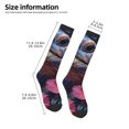 thumbnail image 2 of Rateoe Realistic Flower Turtle Pattern Women’s Knee High Crew Socks,Trouser Socks Comfortable, Breathable, Moisture-Wicking and Soft, 2 of 6
