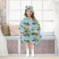 thumbnail image 7 of joogoo Wearable Blanket Hoodie for Cute Turtle Camera Flannel Sherpa Pocket 3-14 YR S, 7 of 7