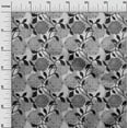 thumbnail image 3 of oneOone Polyester Spandex Gray Fabric Floral Retro Sewing Craft Projects Fabric Prints By Yard 56 Inch Wide, 3 of 5