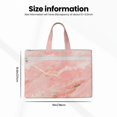 thumbnail image 3 of Handbag File Bag 15×10.6in Large Capacity Double Pocket Designed For Work Travel Travel Shopping Pink Marble_4, 3 of 8