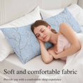 thumbnail image 5 of Blue Branches Body Pillow Covers 20"x54", Vintage Art Farmhouse Soft Brushed Microfiber Breathable Throw Pillow Covers, Pillowcase with Zipper for Couch Sofa Bedroom Living Room, 5 of 9
