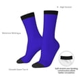 thumbnail image 2 of Yiaed Darkblue Print Great elasticity Crew Socks Sports socks for Men and Women, 2 of 5