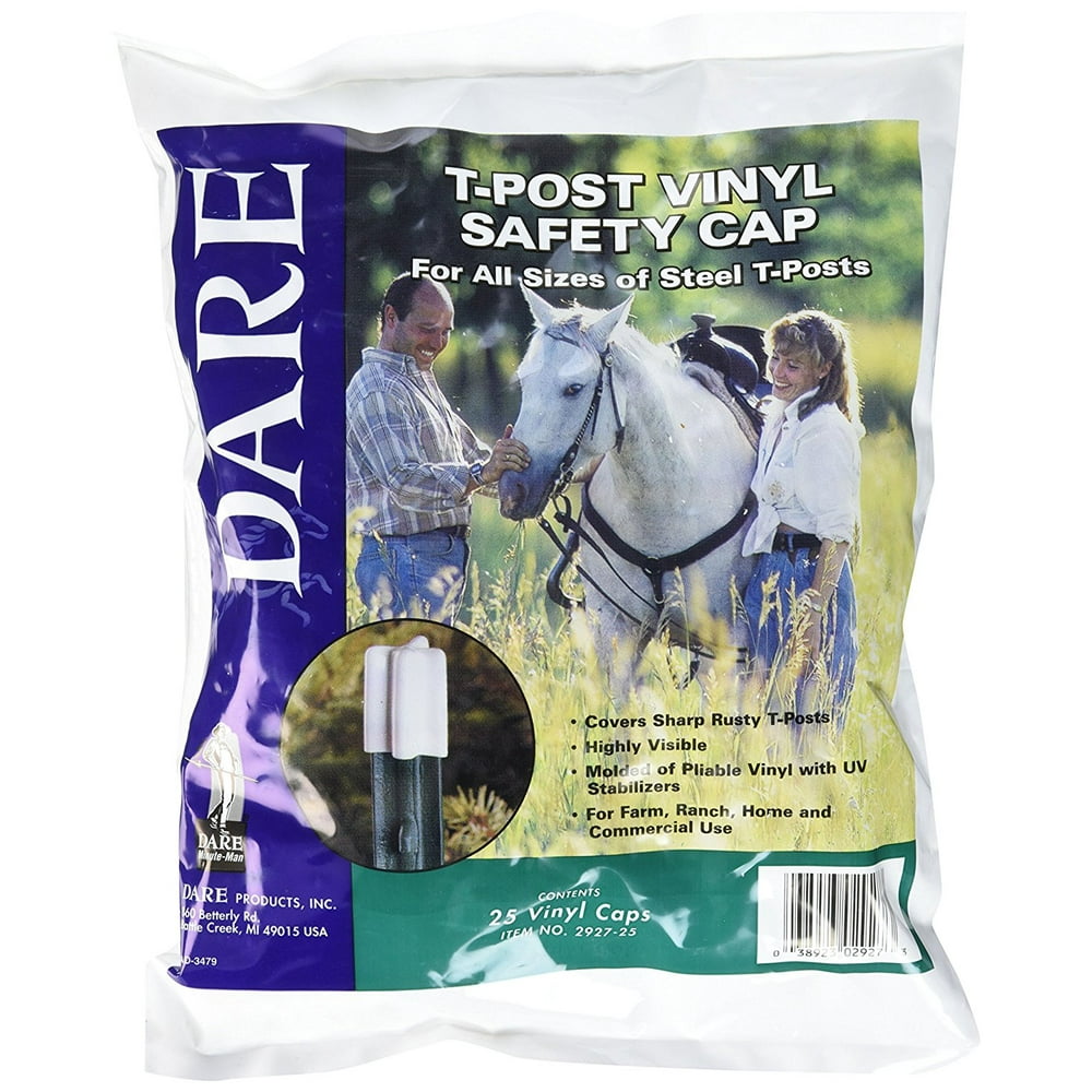 2927 TPost Safety Cap, The product is 25Pc tpost safety cap By Dare
