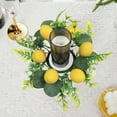 thumbnail image 5 of Kraoden Lemon Wreath Table Candle Decoration, Simulation Candlestick with Red Fruit and Green Leaves, Perfect for Home, Weddings, and Cozy Atmospheres, 5 of 6