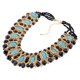 thumbnail image 1 of Collar trenzado turquesa para mujer, declaración de estilo bohemio, joyería ancha ajustable, accesorio de moda, decoración para fiestas y Ropa, zapatos y accesorios Miscelánea Azul negro Guardurnaity AP014699-04, 1 of 6