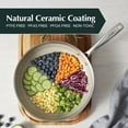 thumbnail image 5 of Hybrid Ceramic Nonstick Fry Pan Set 2 Piece, 9.5 & 11 Inch, Tri-Ply Stainless Steel & Aluminum, All Cooktops, 5 of 8