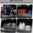 thumbnail image 3 of POLERO All Weather Trunk Liner Duty Rear Trunk Line, Stylish for Travel, Black Spider Web Pattern 29" x 39", 3 of 7