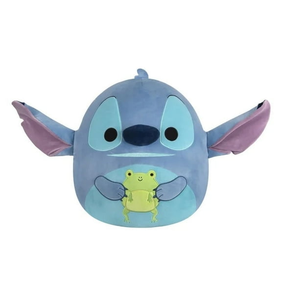 Squishmallows Official Disney 20-Inch Stitch with Frog – Extra Large Ultra Soft Collectible Stuffed Toy, Kids Gift