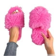 thumbnail image 5 of Fnooota Womens Slide Slippers, Non Slip Comfort Indoor Open Toe Fuzzy Slippers Bedroom Shoes Hot Pink Size 6.5-7, 5 of 7