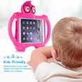 thumbnail image 5 of Kids Case for iPad 9.7,iPad 6th/5th Gen Case 2018/2017,iPad Air 2 Kids Case,iPad Air Case,iPad Pro 9.7 Case,Lightweight Shockproof EVA Silicone Protective Handle Stand Kids Friendly Cute Case,Rose, 5 of 6