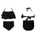 thumbnail image 5 of Girls Swimsuit Bikini Set 2 Piece Bathing Suit Adjustable Straps Tiered Ruffled Swimwear for Teen Girls, 5 of 5