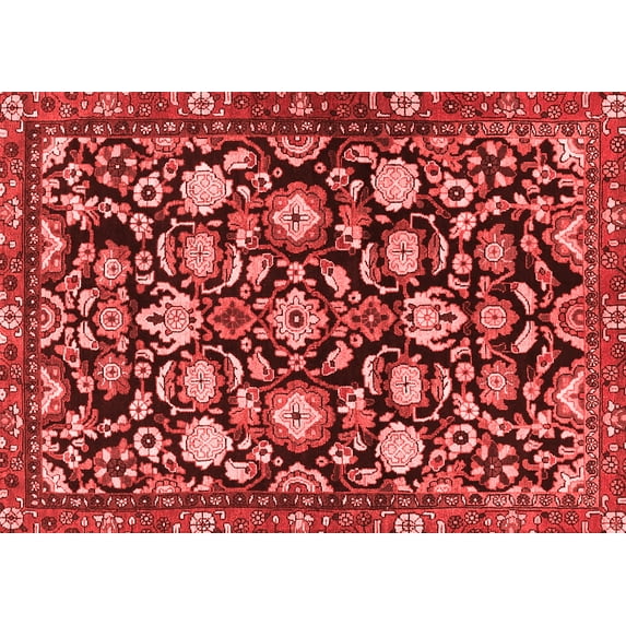 Ahgly Company Indoor Rectangle Persian Red Traditional Area Rugs, 8' x 12'