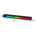 thumbnail image 2 of RGB Sound Reactive LED Light Bar LED Colorful Sound Control Audio Music Rhythm Dynamic Level Indicator Display Strip Light for Car Gaming PC TV Room, 2 of 8