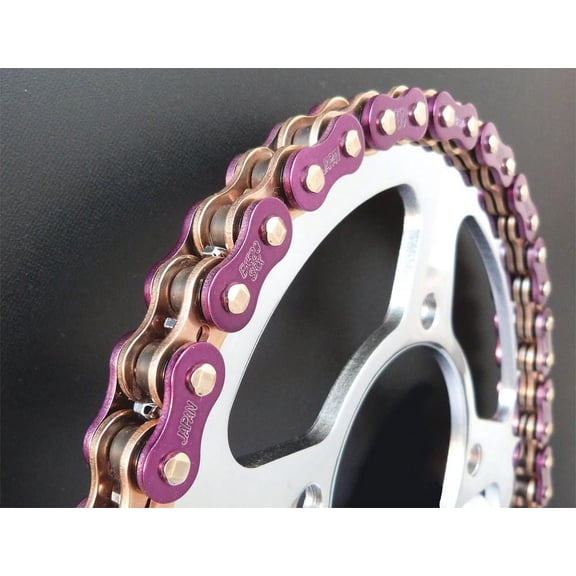 EK Chain 520ZVX3-120AP 520 ZVX3 Series ZX-Ring Chain - 120 Links - Purple