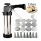 thumbnail image 1 of Xihbxyly Pistola para Decorar Pasteles, Herramienta de Acero Inoxidable, 13 Sellos de Flores y 8 Boquillas, Diseño Ergonómico Fácil de Apretar, Perfecta para Pasteles, Galletas, Cupcakes y Repostería, 1 of 7