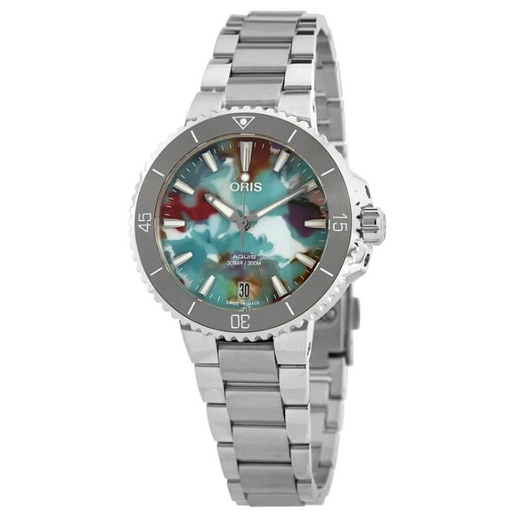 Oris Aquis Date Automatic Multicoloured Dial Men's Watch 01 733 7770 4150-SET