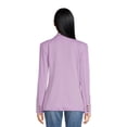 thumbnail image 3 of Attitude Unknown Women’s and Women’s Plus Ponte Blazer, Sizes XS-3X, 3 of 5