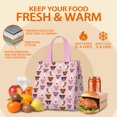 thumbnail image 5 of Pit Bull Terrier Insulated Lunch Bag for Women & Adults,Large Portable Soft Cooler Lunch Bag,Thermal Food Storage Tote with Pearl Cotton,8.66L,8.75x5.75x9.5 Inch, 5 of 6