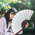 thumbnail image 4 of Kripyery Exquisite Folding Fan Gift - DIY Bamboo Silk Cloth Blank Chinese Fan, Smooth Burr-Free, Perfect for Summer, 4 of 8