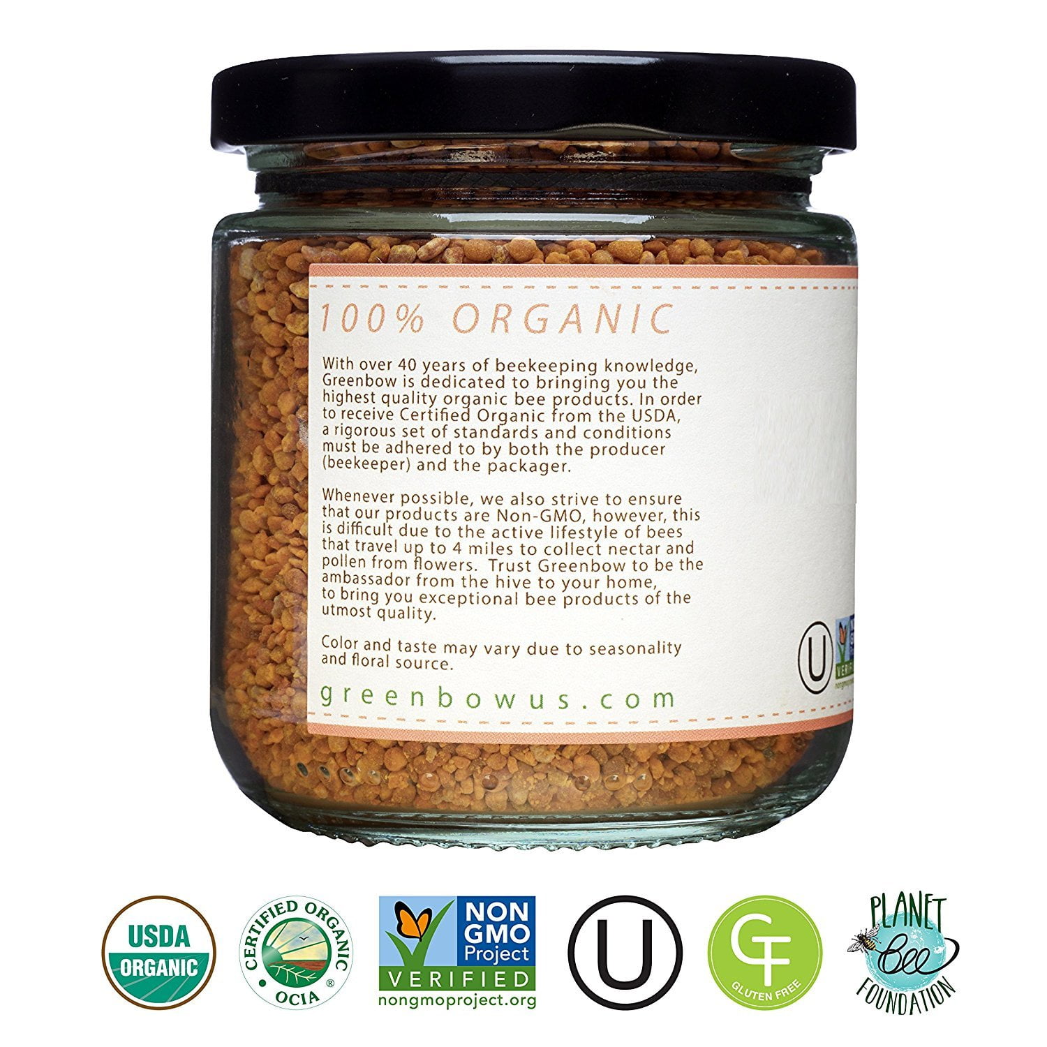 Natural Bee Pollen, Organic Bee Pollen, Multiflower Bee Pollen