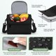 thumbnail image 4 of Loncheras para Mujer Hombre, Bolsa de Almuerzo Aislada, Lonchera Termica Adultos Impermeable, Lonchera Térmica Almuerzos Portátil Lunchera para Picnic, Oficina, Negro, 4 of 4