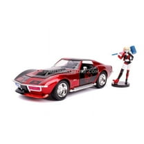 DC Comics 1:24 1969 Corvette Stingray with Harley Quinn Car Play Vehicle
