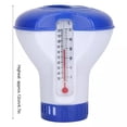 thumbnail image 5 of Dispensador flotante de productos químicos de cloro y bromo para piscinas pequeñas de 5 in de diámetro con termómetro de 120 °F, suministro de productos químicos ajustable, 5 of 5