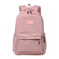 thumbnail image 7 of Hovilon Water Resistant Student Backpack, 14-Inch Laptop Compartment Daypack, Lightweight 470g Polyester Blend School Bookbag, Multi-Compartment Casual Daily Bag for College Campus Travel, Pink, 7 of 7