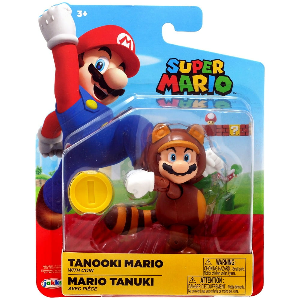 World of Nintendo Wave 16 Tanooki Mario Action Figure [Coin] Walmart