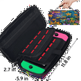 thumbnail image 3 of Herdesigns Colorful Dragonflie Flowers Carrying Case for Nintendo Switch 2 with 20 Game Card Slots, Portable Travel Carry Case for Accessories and Console, 3 of 7