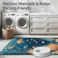 thumbnail image 5 of ODIKA 8'x10' Machine Washable Non-Slip Area Rug, Undersea Exploration Fish & Coral Reefs for Playtime High Traffic Rug, Blue, 38475, 5 of 7