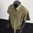 thumbnail image 4 of Men's Plus Size Loose Fit Pullover Shirt With Collar Lightweight Workwear Top, 4 of 6