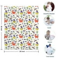 thumbnail image 4 of White Cartoon Dinosaurs Eggs Pattern Blanket,Comfortable Soft Flannel Throw Blanket,All Season,Warm Lightweight Blankets for Sofa Bed Couch Living Room Chair,30"x40", 4 of 4
