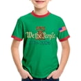thumbnail image 4 of Kids USA 250th Anniversary Stars and Stripes Graphic T Shirt for Boys Crew Neck Short Sleeve Casual Summer Tee Green 3 Years-4 Years, 4 of 5