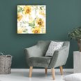 thumbnail image 3 of Canvas Wall Art - Jean Plout 'Yellow Floral Bouquet B' Wall Art for Living Room, Bedroom, or Office Décor by Trademark Fine Art - 24 x 24 Inches, 3 of 4