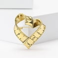 thumbnail image 4 of Jiibva Ruler Heart Shaped Brooch Vintage Heart Collar Pin Unisex Party Casual Pins Party Clothes Dress Accessory, 4 of 7