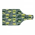 thumbnail image 1 of Modern Cutting Board, Refreshing Lemons on Horizontal Striped Background Exotic Art, Decorative Tempered Glass Cutting and Serving Board, Wine Bottle Shape, Hunter Green Indigo, by Ambesonne, 1 of 1