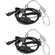 Retevis RT22 Two Way Radio Earpiece, 2 Pin Covert Acoustic Tube Headset with Mic for Arcshell Baofeng UV-5R BF-888S